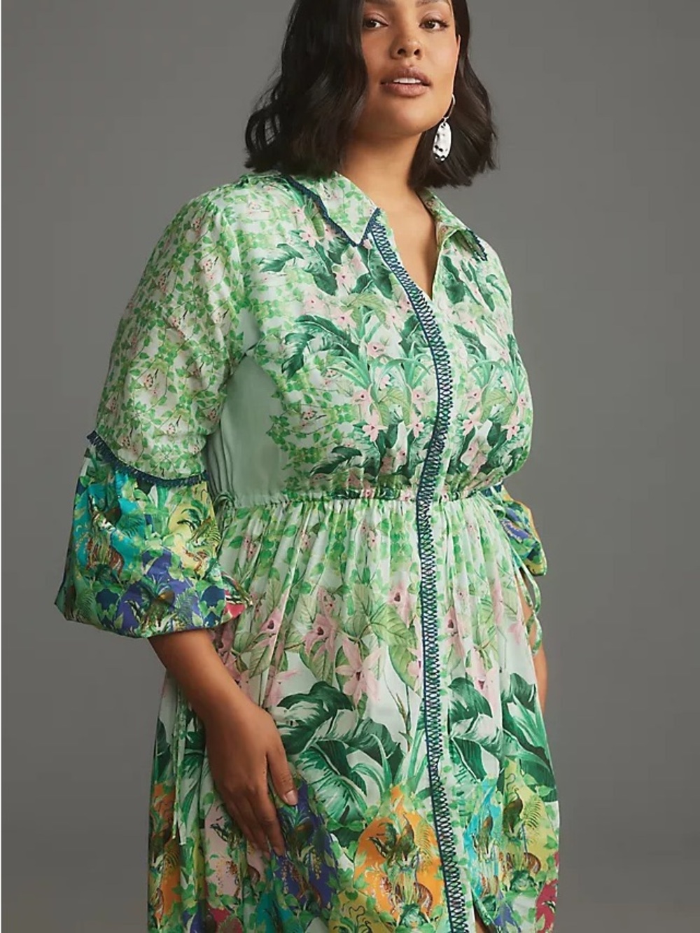 Anthropologie Eleanora Long Sleeve Maxi Dress Print - Picture 3 of 6